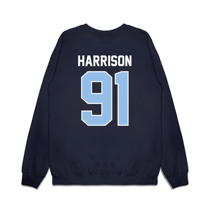 Old Dominion - NCAA Football : Gavin Harrison - Vintage Helmet Premium Crewneck Sweatshirt-1