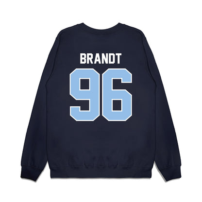 Old Dominion - NCAA Football : Ian Brandt - Vintage Helmet Premium Crewneck Sweatshirt-1