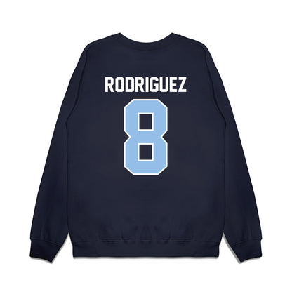 Old Dominion - NCAA Football : Josh Rodriguez - Vintage Helmet Premium Crewneck Sweatshirt-1
