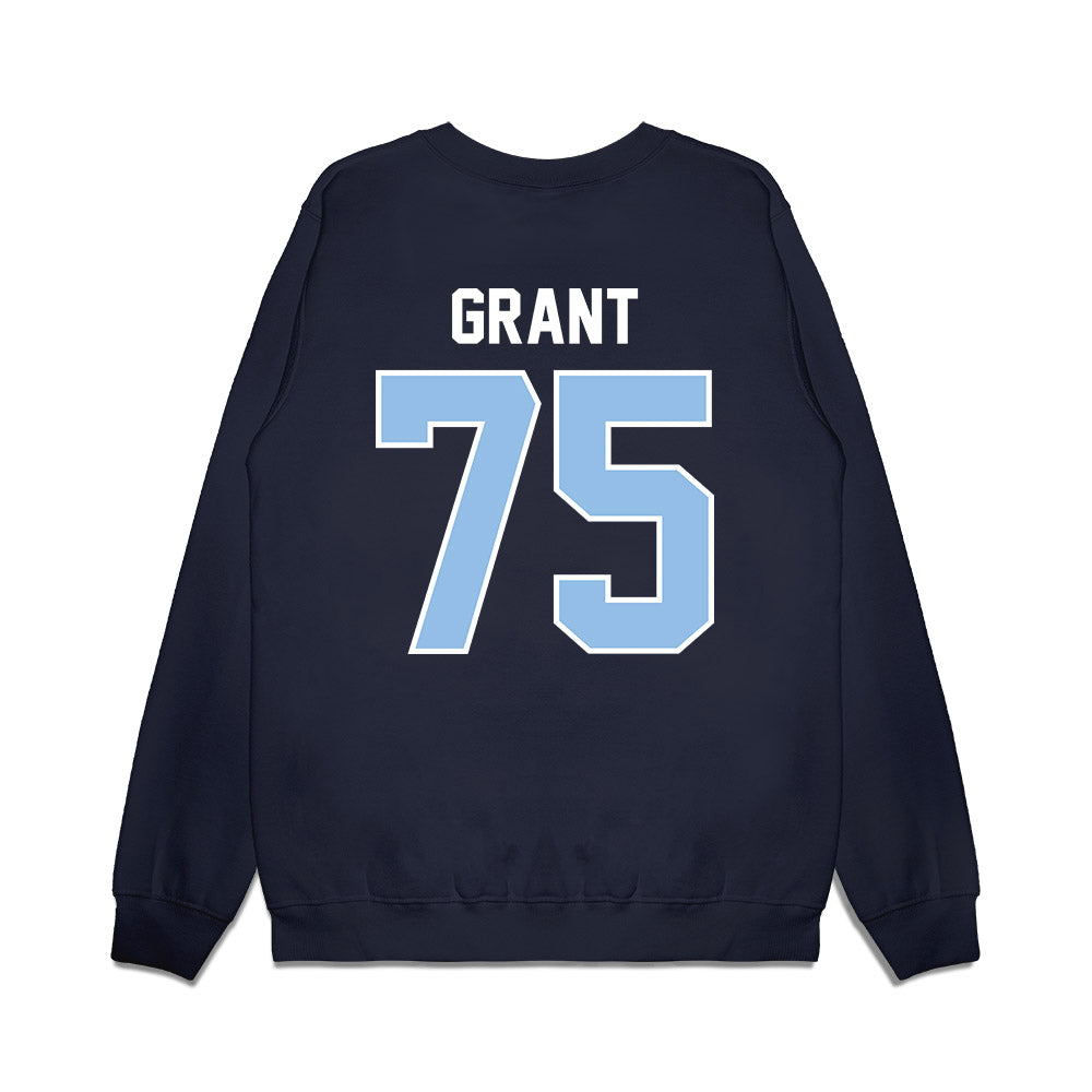 Old Dominion - NCAA Football : Skyler Grant - Vintage Helmet Premium Crewneck Sweatshirt-1