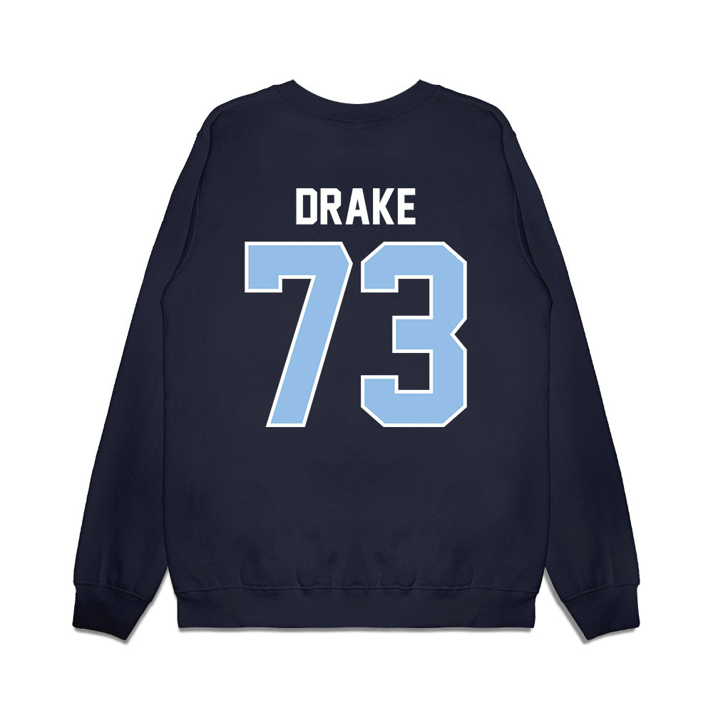Old Dominion - NCAA Football : Connor Drake - Vintage Helmet Premium Crewneck Sweatshirt-1