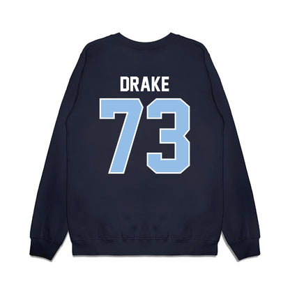 Old Dominion - NCAA Football : Connor Drake - Vintage Helmet Premium Crewneck Sweatshirt-1