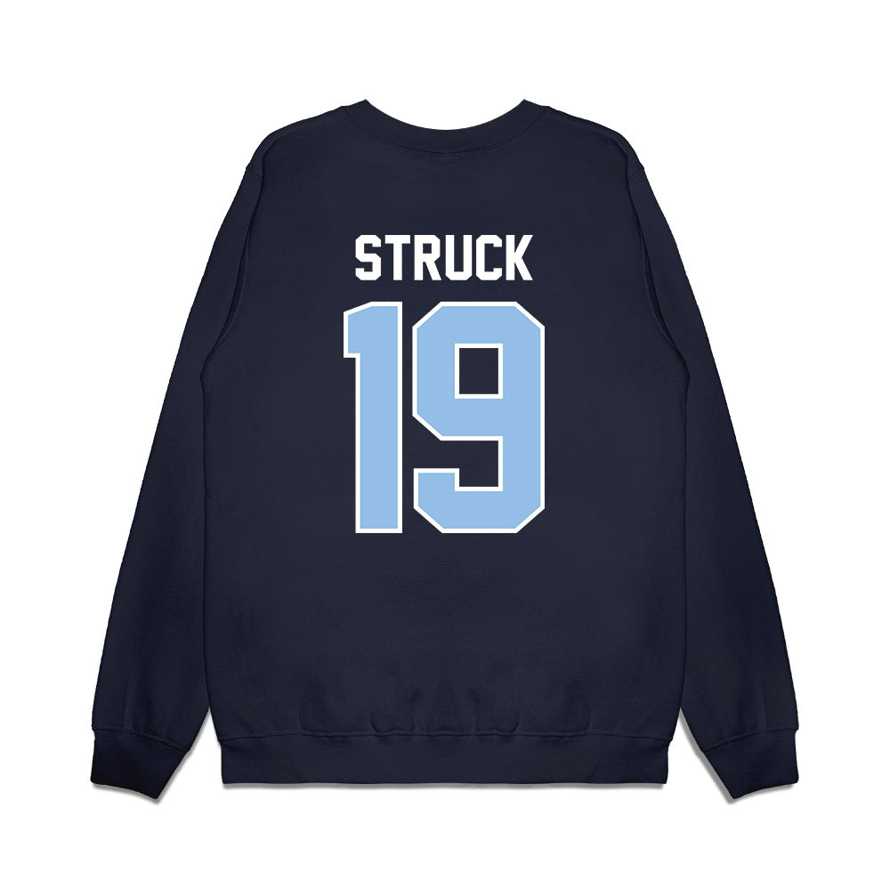 Old Dominion - NCAA Football : Lucas Struck - Vintage Helmet Premium Crewneck Sweatshirt-1