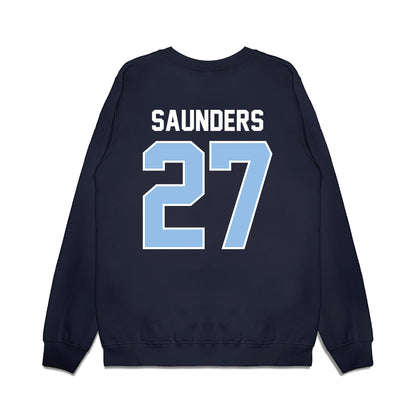 Old Dominion - NCAA Football : Jordan Saunders - Vintage Helmet Premium Crewneck Sweatshirt-1