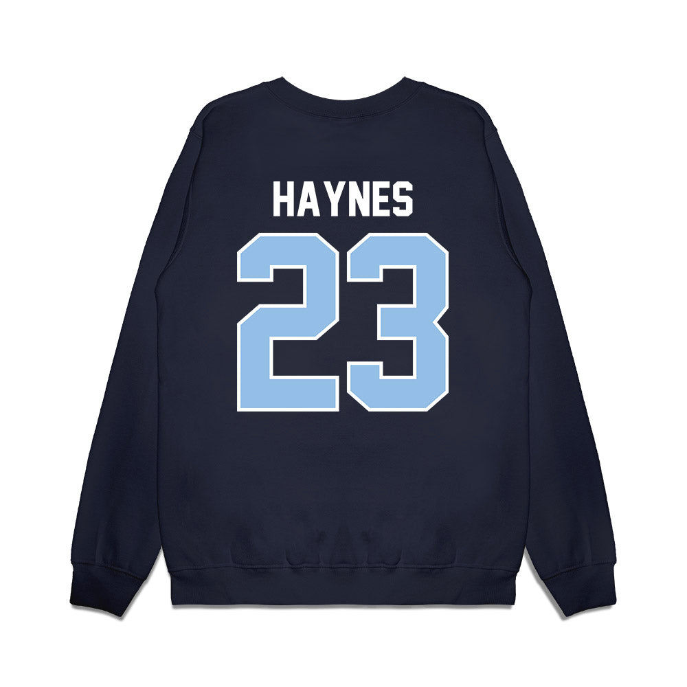Old Dominion - NCAA Football : Jorian Haynes - Vintage Helmet Premium Crewneck Sweatshirt-1