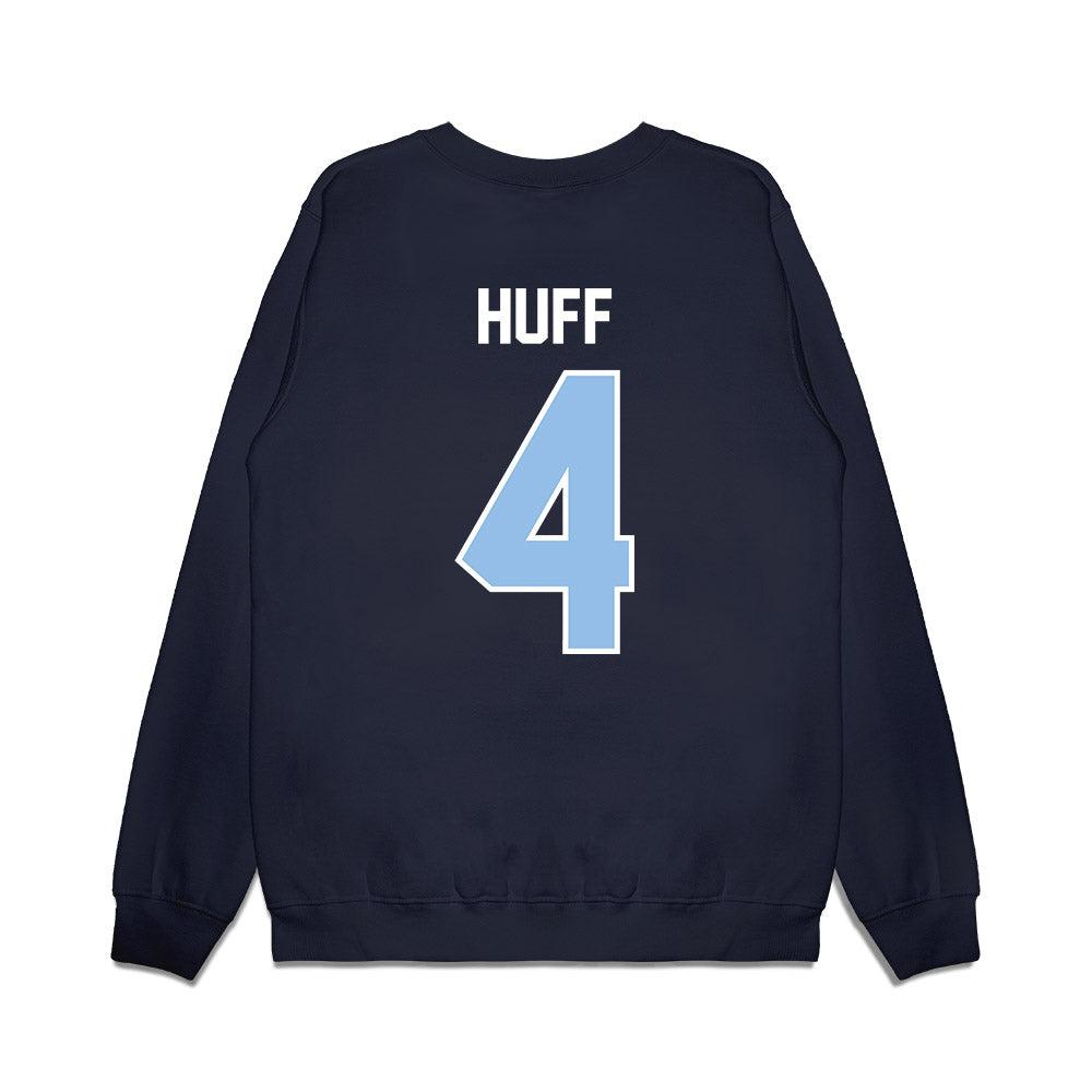 Old Dominion - NCAA Football : Ryan Huff - Vintage Helmet Premium Crewneck Sweatshirt-1