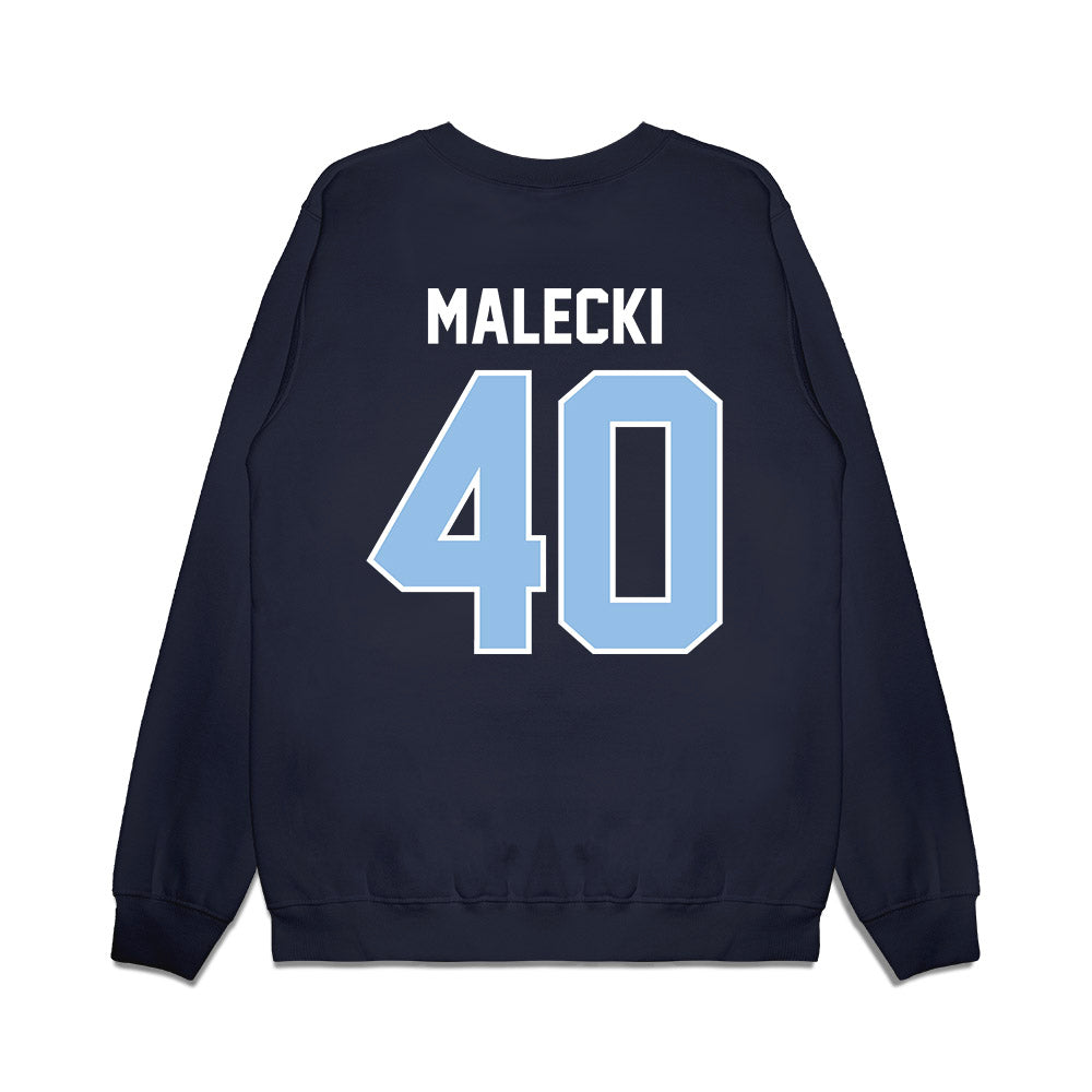 Old Dominion - NCAA Football : Hunter Malecki - Vintage Helmet Premium Crewneck Sweatshirt-1