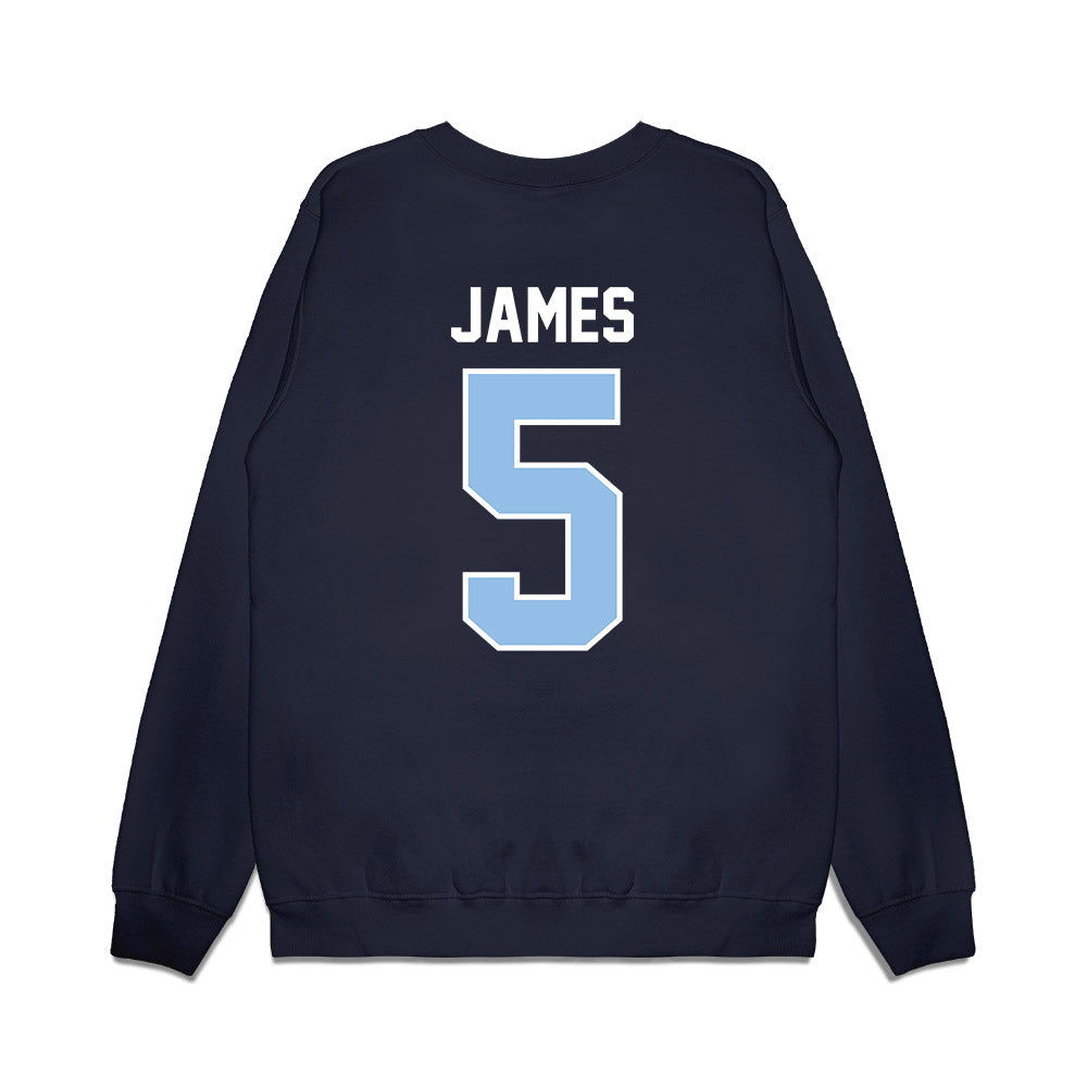 Old Dominion - NCAA Football : Maurki James - Vintage Helmet Premium Crewneck Sweatshirt-1