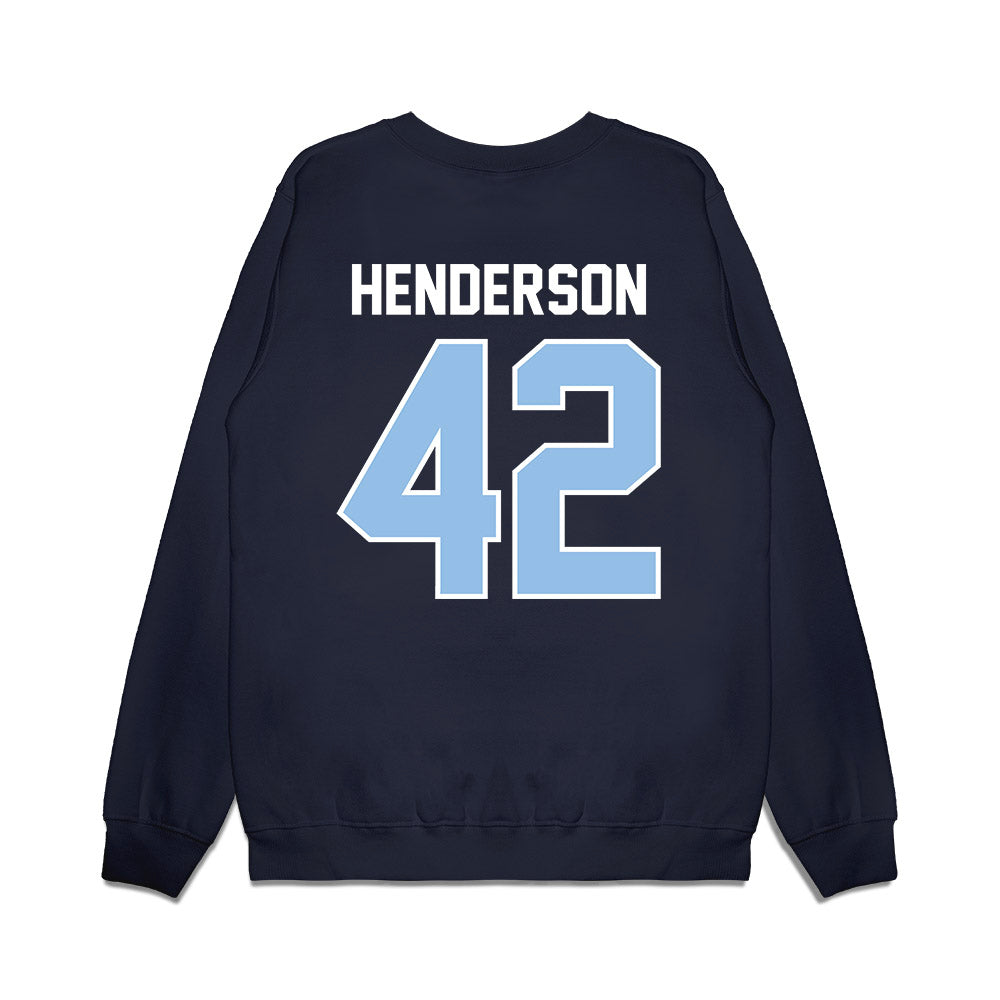 Old Dominion - NCAA Football : Jason Henderson - Vintage Helmet Premium Crewneck Sweatshirt-1