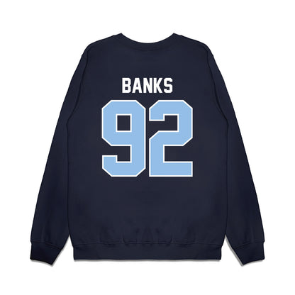 Old Dominion - NCAA Football : Lucas Banks - Vintage Helmet Premium Crewneck Sweatshirt-1
