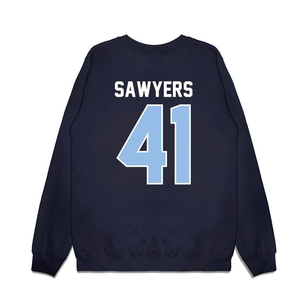 Old Dominion - NCAA Football : Gage Sawyers - Vintage Helmet Premium Crewneck Sweatshirt-1