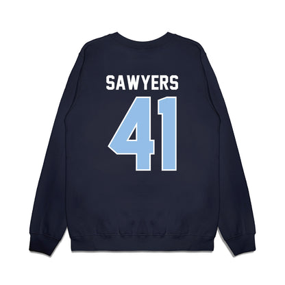Old Dominion - NCAA Football : Gage Sawyers - Vintage Helmet Premium Crewneck Sweatshirt-1