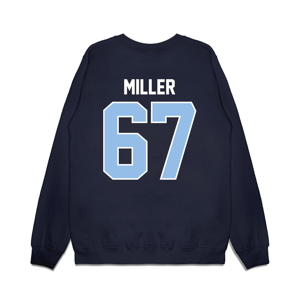 Old Dominion - NCAA Football : Kainan Miller - Vintage Helmet Premium Crewneck Sweatshirt-1