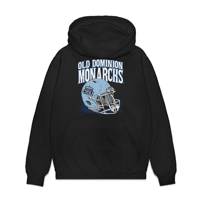 Old Dominion - NCAA Football : Nathan Hartman - Vintage Helmet Premium Hooded Sweatshirt-0