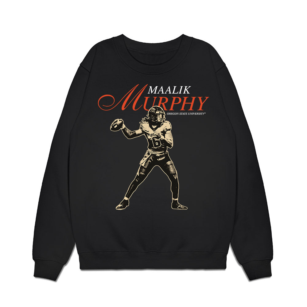 Oregon State - NCAA Football : Maalik Murphy - Legacy Premium Crewneck Sweatshirt-0
