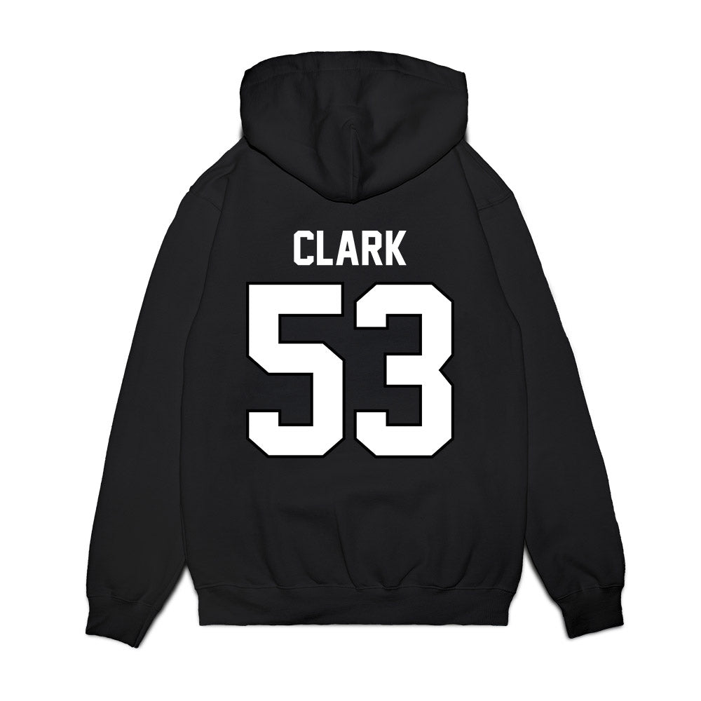 Wisconsin - NCAA Football : Cam Clark - Vintage Helmet Premium Hooded Sweatshirt-1