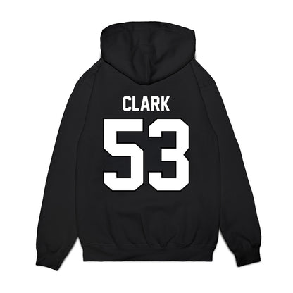 Wisconsin - NCAA Football : Cam Clark - Vintage Helmet Premium Hooded Sweatshirt-1