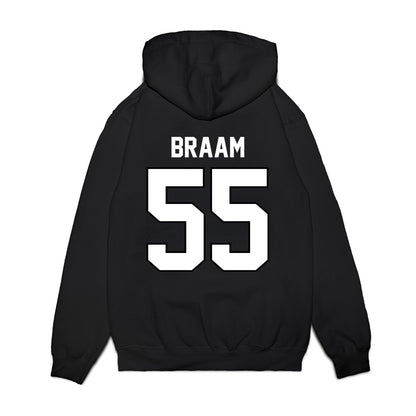 Wisconsin - NCAA Football : Drew Braam - Vintage Helmet Premium Hooded Sweatshirt-1