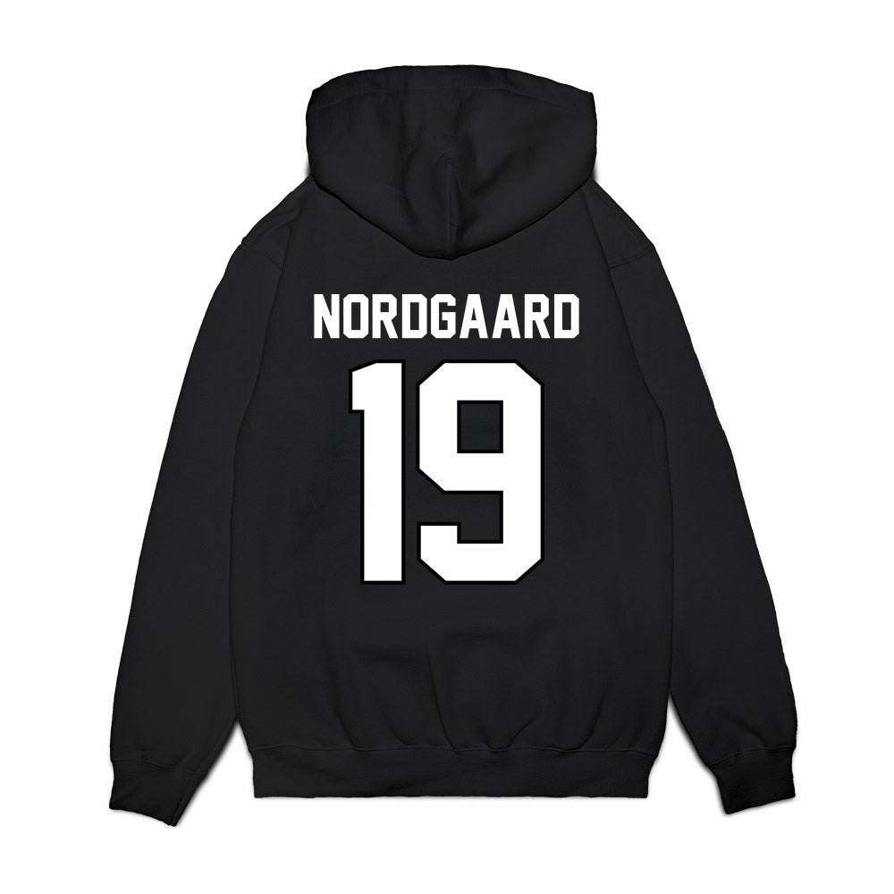 Wisconsin - NCAA Football : Langdon Nordgaard - Vintage Helmet Premium Hooded Sweatshirt-1