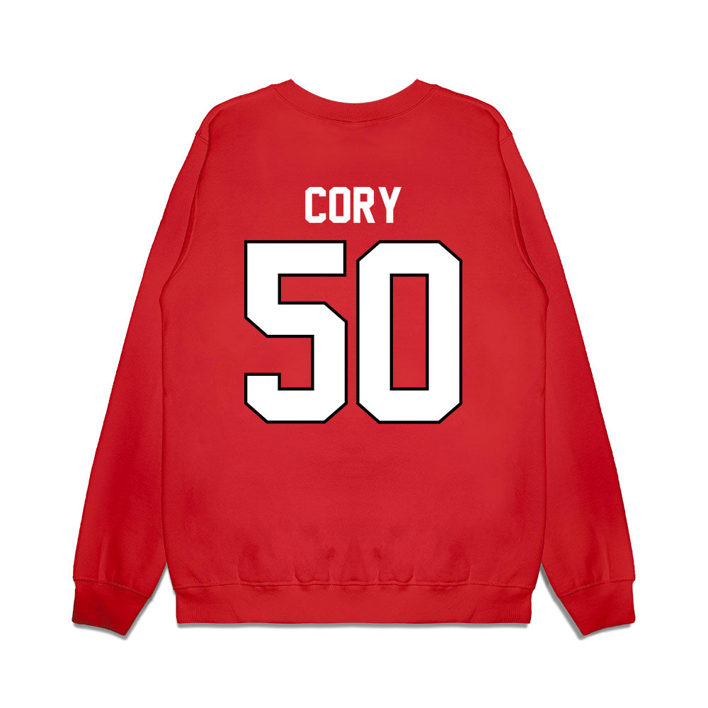 Wisconsin - NCAA Football : Ryan Cory - Vintage Helmet Premium Crewneck Sweatshirt-1
