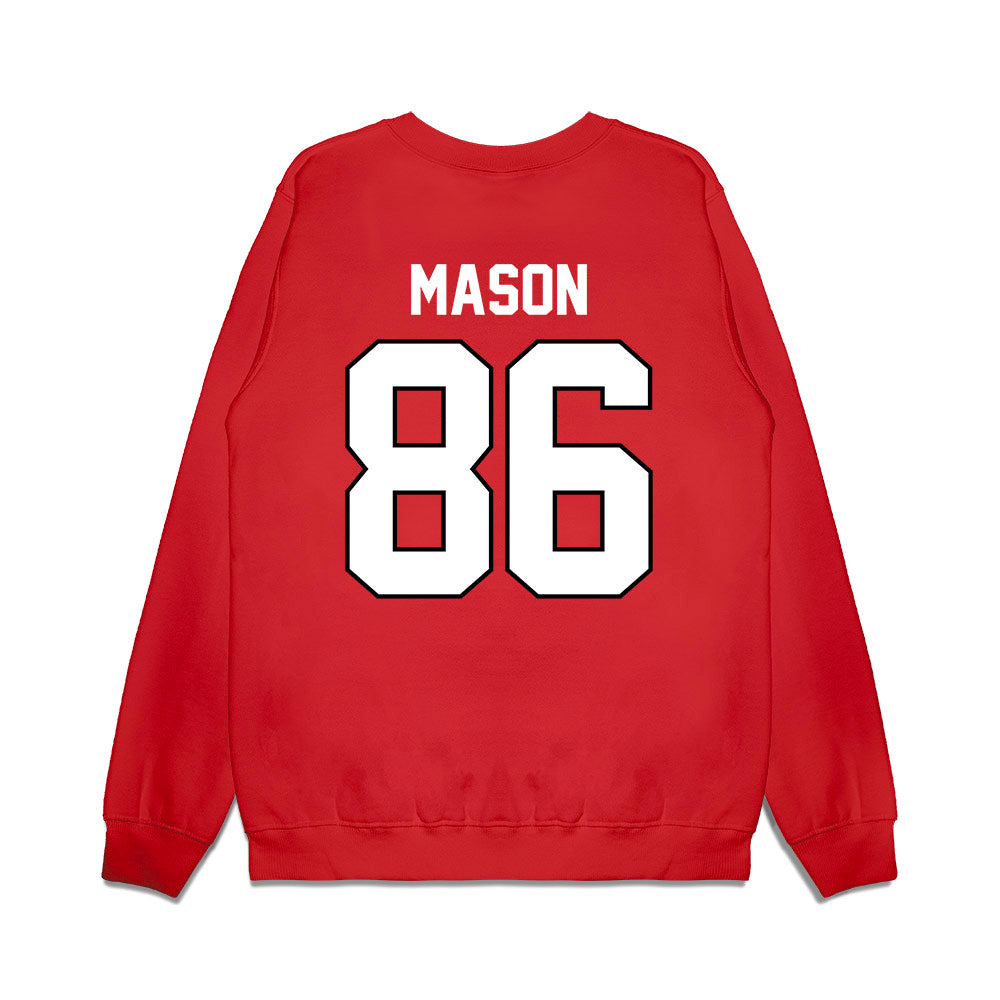 Wisconsin - NCAA Football : Lance Mason - Vintage Helmet Premium Crewneck Sweatshirt-1