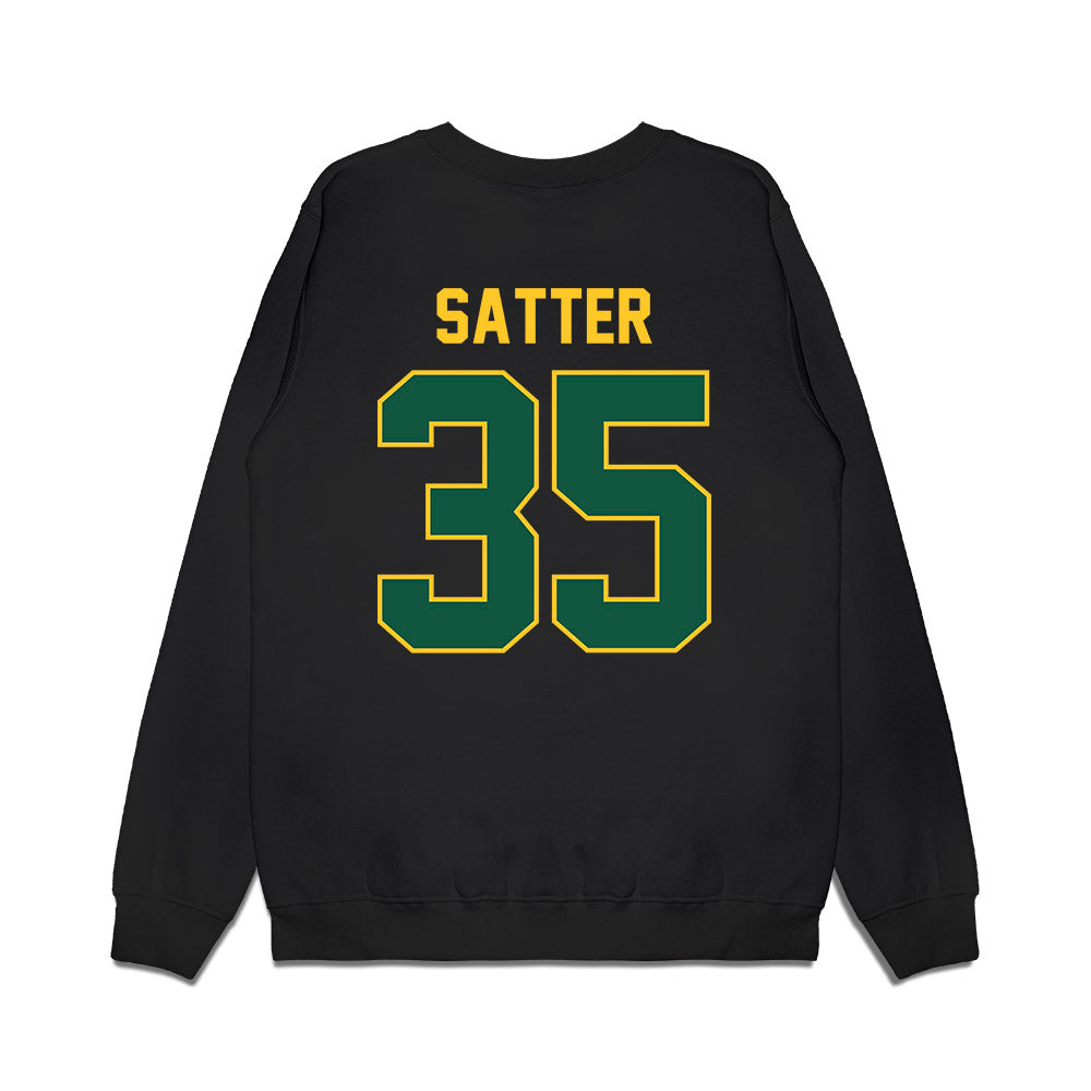 NDSU - NCAA Football : Ryland Satter - Vintage Helmet Premium Crewneck Sweatshirt-1