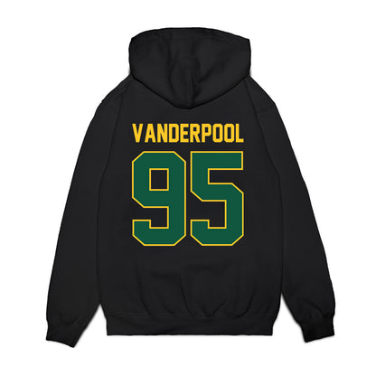 NDSU - NCAA Football : Zach Vanderpool - Vintage Helmet Premium Hooded Sweatshirt-1