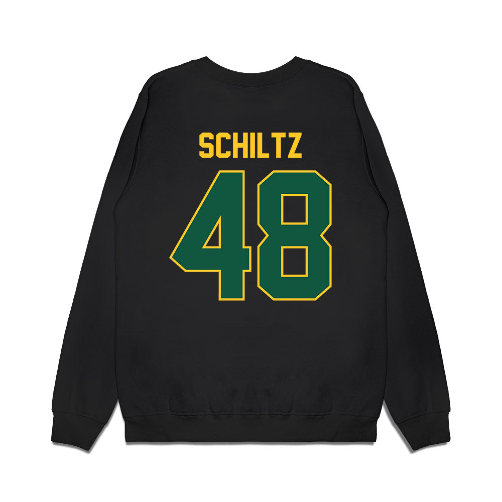 NDSU - NCAA Football : Blake Schiltz - Vintage Helmet Premium Crewneck Sweatshirt-1