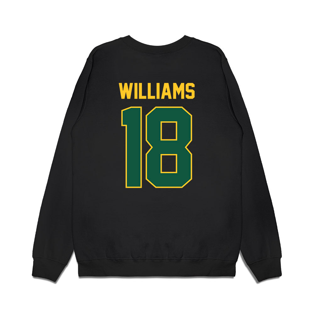 NDSU - NCAA Football : Jackson Williams - Vintage Helmet Premium Crewneck Sweatshirt-1
