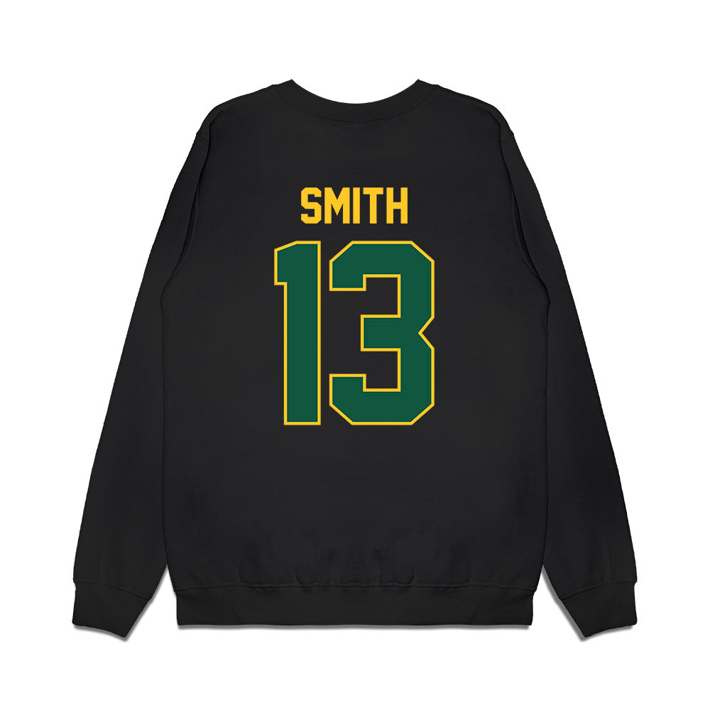 NDSU - NCAA Football : Zander Smith - Vintage Helmet Premium Crewneck Sweatshirt-1