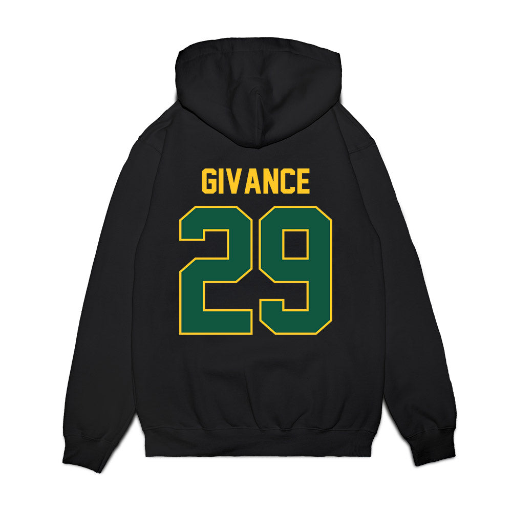 NDSU - NCAA Football : Darius Givance - Vintage Helmet Premium Hooded Sweatshirt-1