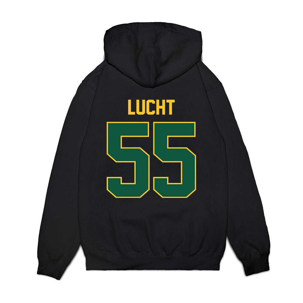 NDSU - NCAA Football : Oliver Lucht - Vintage Helmet Premium Hooded Sweatshirt-1