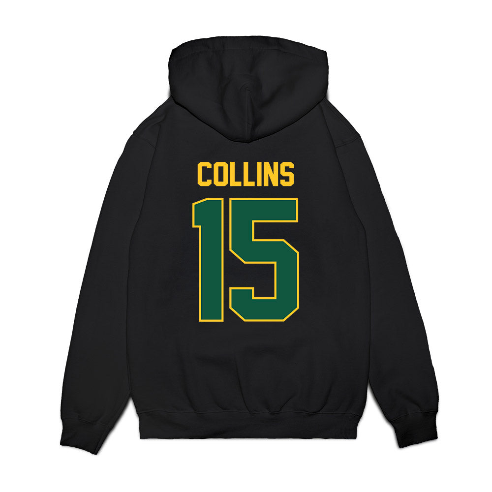 NDSU - NCAA Football : Mekhi Collins - Vintage Helmet Premium Hooded Sweatshirt-1