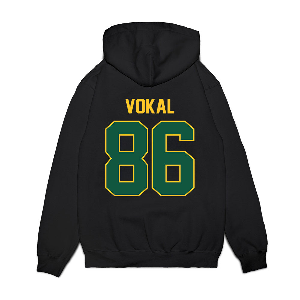 NDSU - NCAA Football : Dylan Vokal - Vintage Helmet Premium Hooded Sweatshirt-1