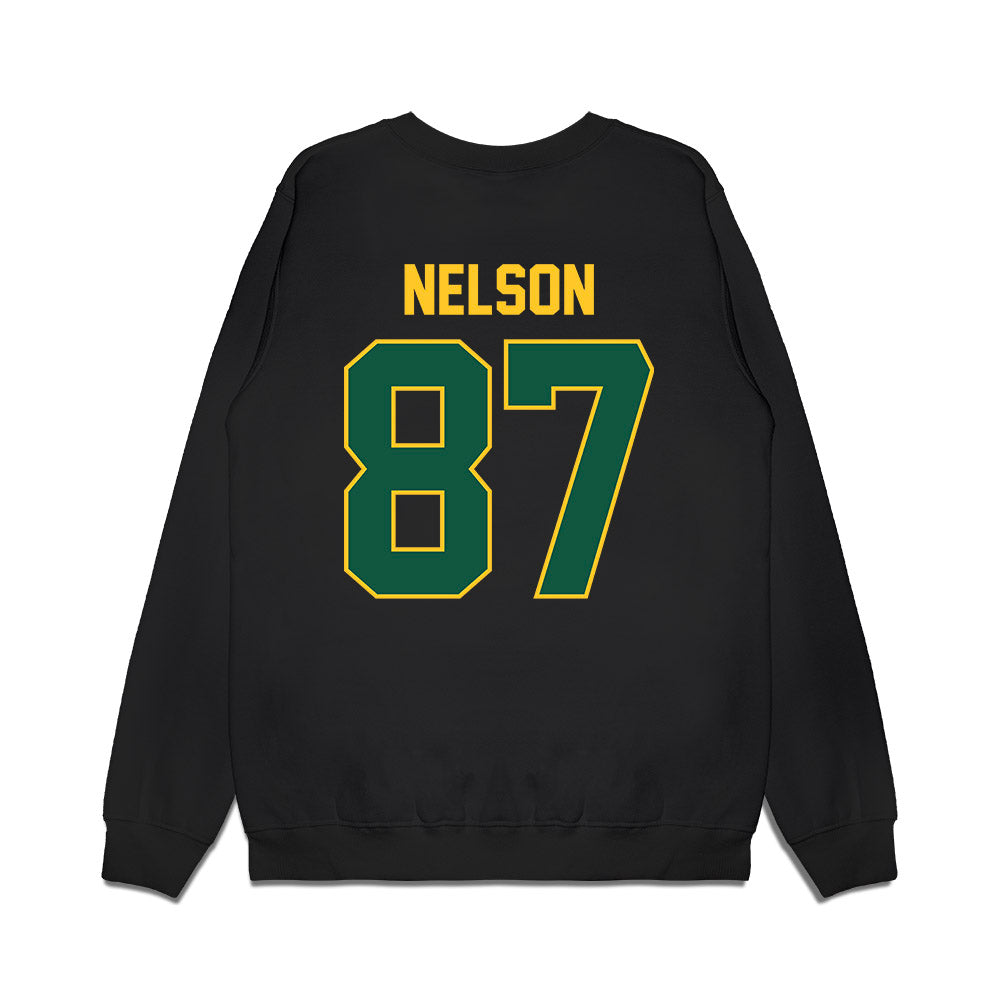 NDSU - NCAA Football : Noah Nelson - Vintage Helmet Premium Crewneck Sweatshirt-1