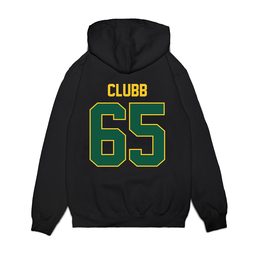 NDSU - NCAA Football : Brody Clubb - Vintage Helmet Premium Hooded Sweatshirt-1