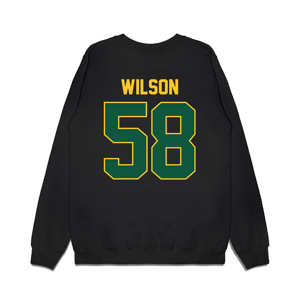 NDSU - NCAA Football : Keenan Wilson - Vintage Helmet Premium Crewneck Sweatshirt-1