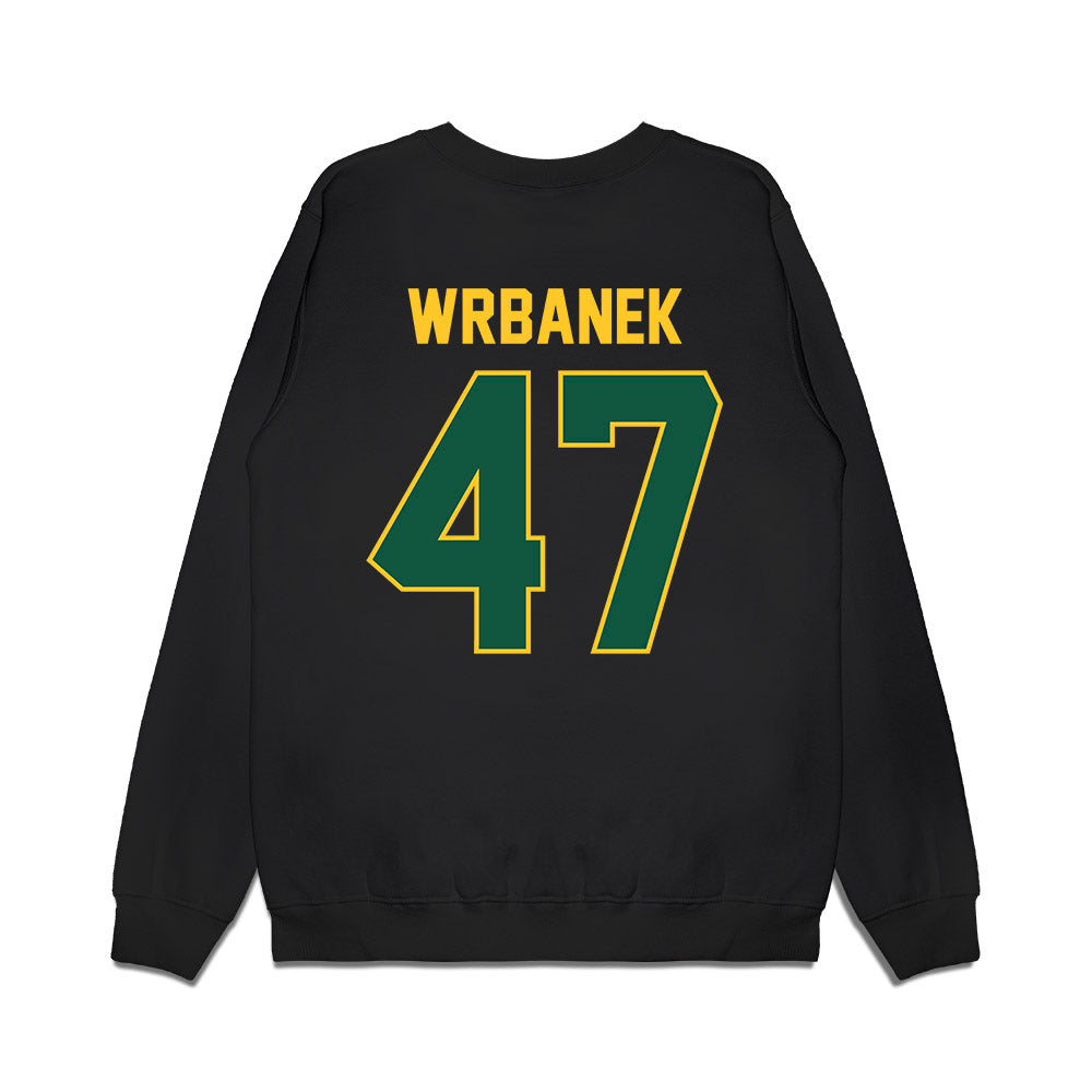 NDSU - NCAA Football : Jacob Wrbanek - Vintage Helmet Premium Crewneck Sweatshirt-1