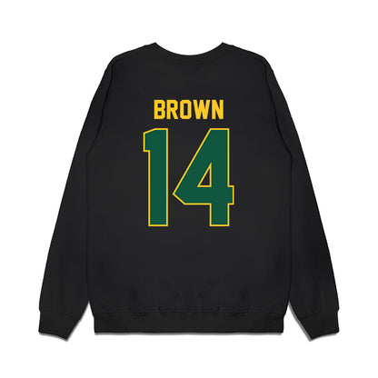 NDSU - NCAA Football : Preston Brown - Vintage Helmet Premium Crewneck Sweatshirt-1