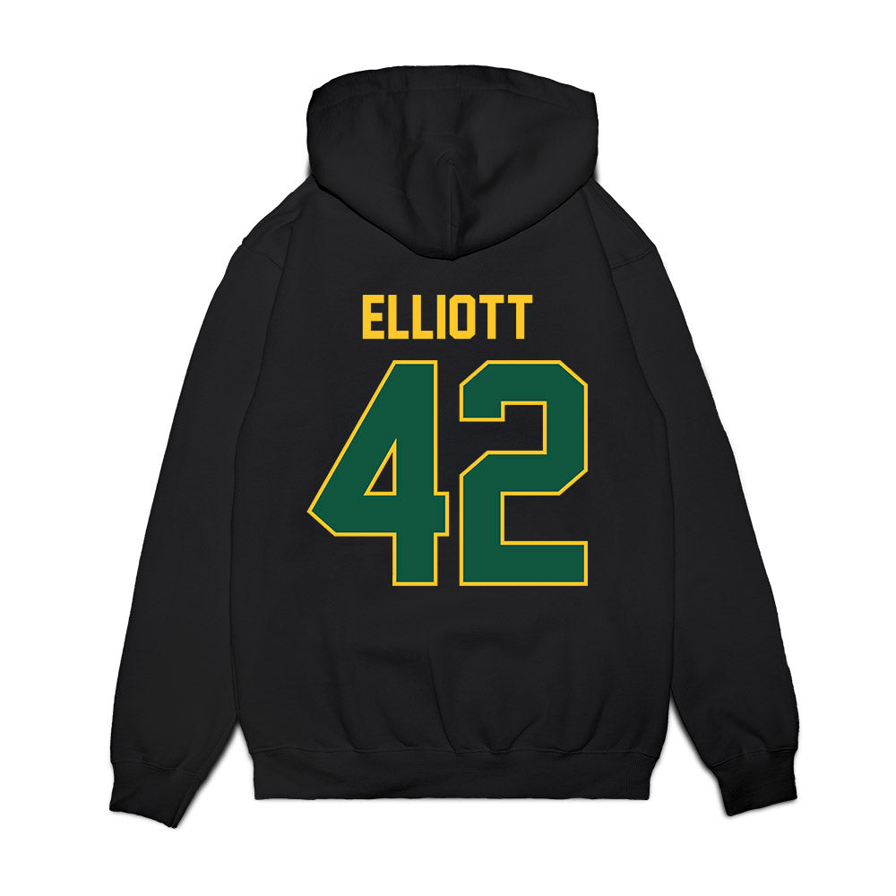 NDSU - NCAA Football : Alex Elliott - Vintage Helmet Premium Hooded Sweatshirt-1