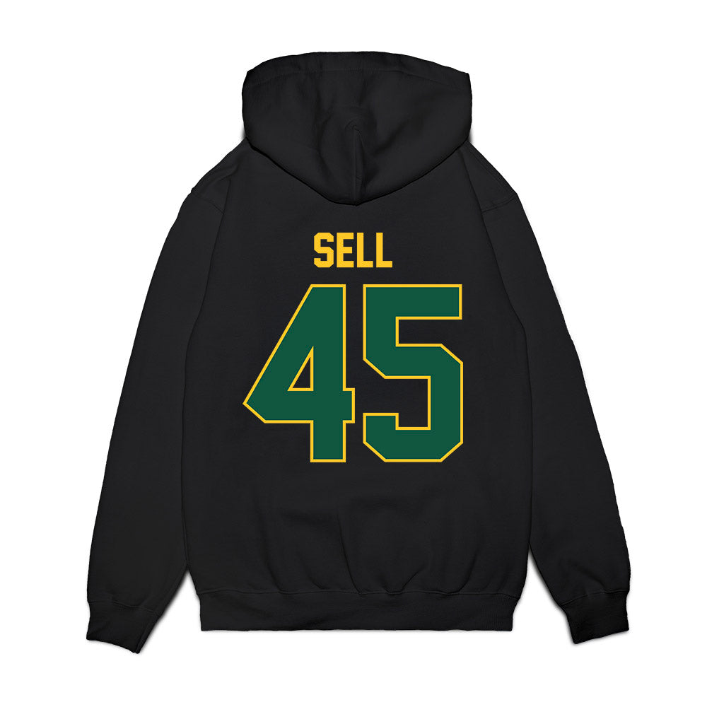 NDSU - NCAA Football : Gavin Sell - Vintage Helmet Premium Hooded Sweatshirt-1
