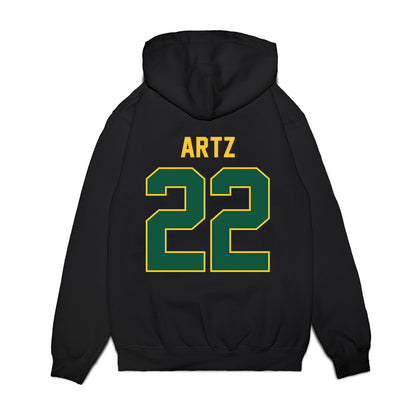 NDSU - NCAA Football : Hudson Artz - Vintage Helmet Premium Hooded Sweatshirt-1