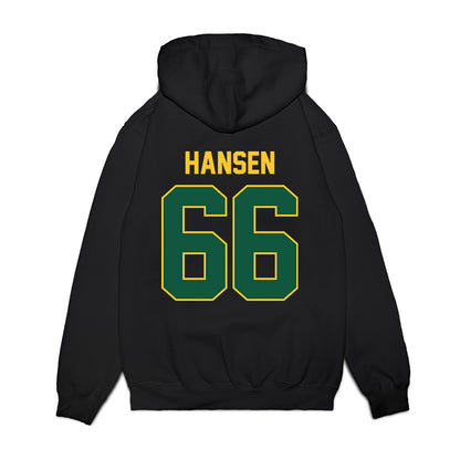 NDSU - NCAA Football : Jack Hansen - Vintage Helmet Premium Hooded Sweatshirt-1