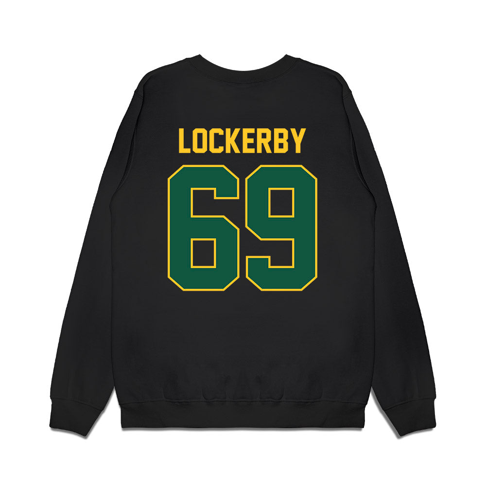 NDSU - NCAA Football : Devin Lockerby - Vintage Helmet Premium Crewneck Sweatshirt-1