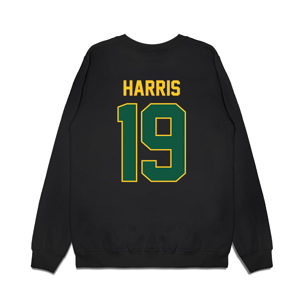 NDSU - NCAA Football : Chris Harris - Vintage Helmet Premium Crewneck Sweatshirt-1