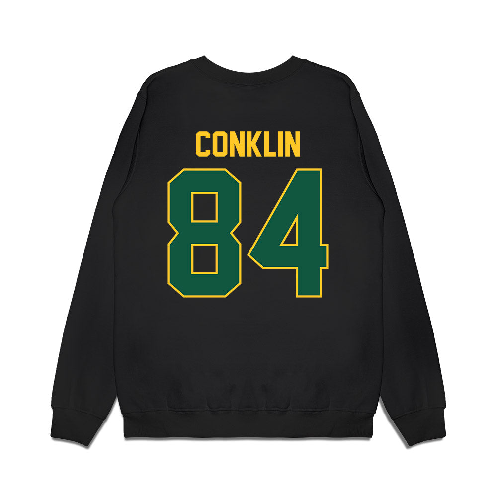 NDSU - NCAA Football : Logan Conklin - Vintage Helmet Premium Crewneck Sweatshirt-1