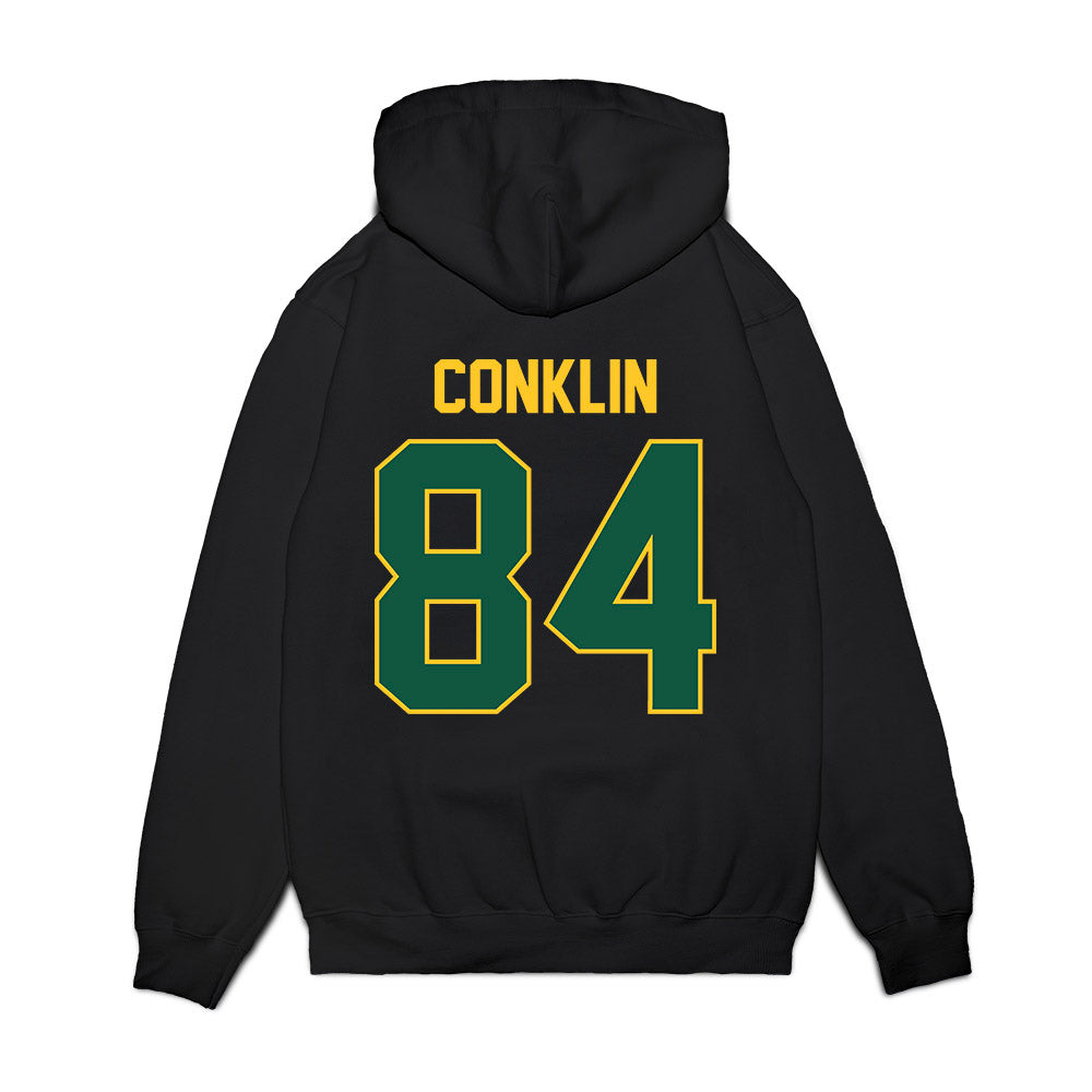 NDSU - NCAA Football : Logan Conklin - Vintage Helmet Premium Hooded Sweatshirt-1