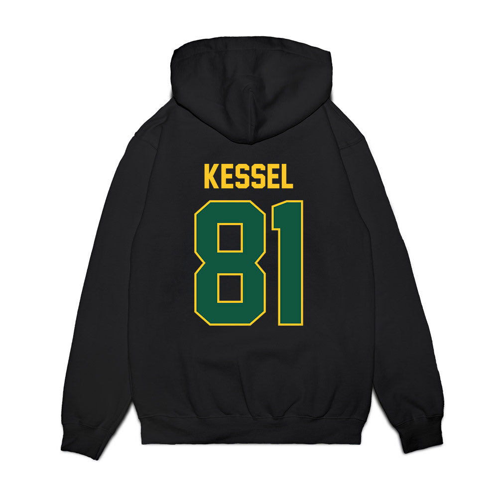 NDSU - NCAA Football : Reis Kessel - Vintage Helmet Premium Hooded Sweatshirt-1