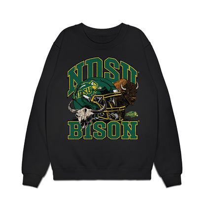 NDSU - NCAA Football : Ethan Wood - Vintage Helmet Premium Crewneck Sweatshirt-0