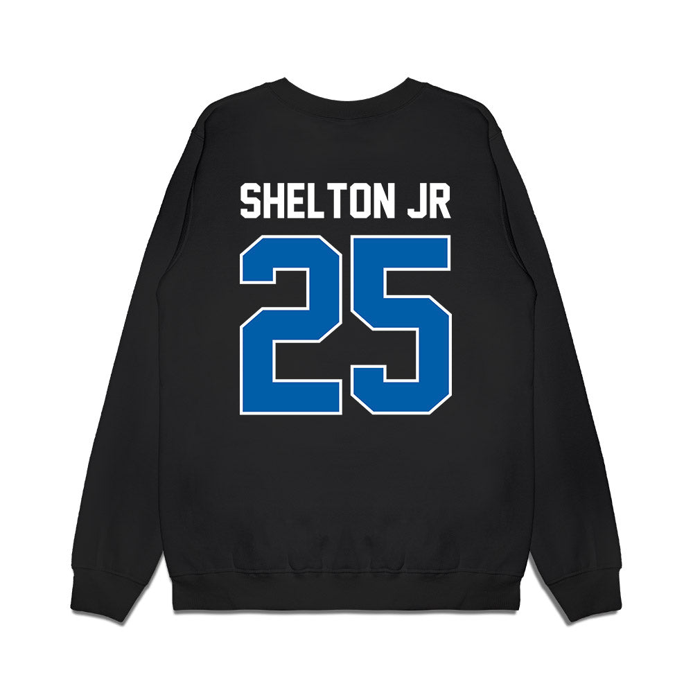 Buffalo - NCAA Football : Terrance Shelton Jr - Vintage Helmet Premium Crewneck Sweatshirt-1